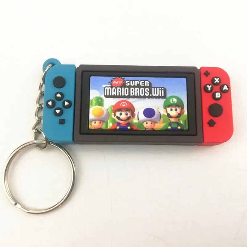 Super Mario Bros Switch Game Console Keychain
